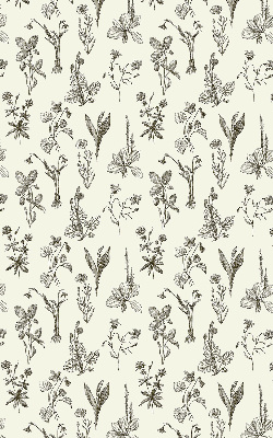 Blackout roller blind for window Drawn flowers