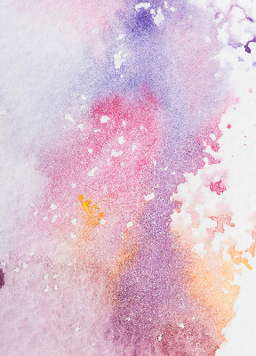 Blackout roller blind artistic paint spill design