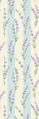 Blackout roller blind Purple flowers