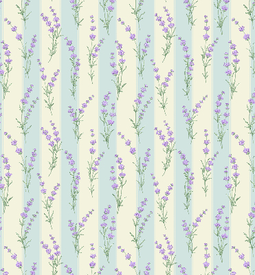 Blackout roller blind Purple flowers