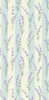 Blackout roller blind Purple flowers