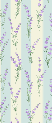 Blackout roller blind Purple flowers
