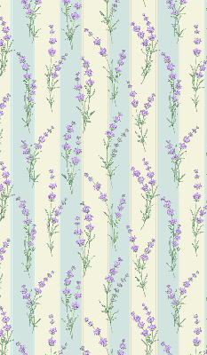 Blackout roller blind Purple flowers