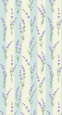 Blackout roller blind Purple flowers