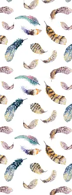Blackout roller blind with Feathers pattern