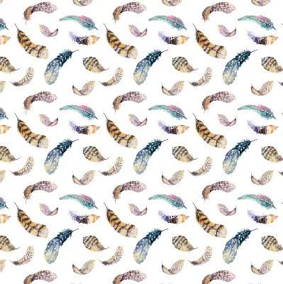 Blackout roller blind with Feathers pattern