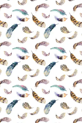 Blackout roller blind with Feathers pattern