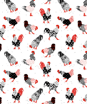Blackout roller blind for window Roosters