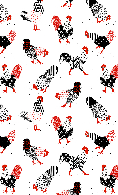 Blackout roller blind for window Roosters