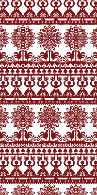 Blackout roller blind for window Brown pattern