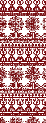Blackout roller blind for window Brown pattern