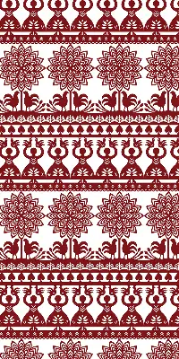 Blackout window roller blind brown patterned