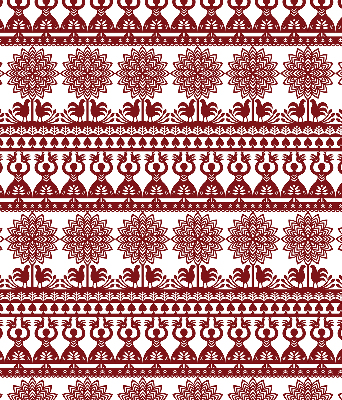 Blackout window roller blind brown patterned
