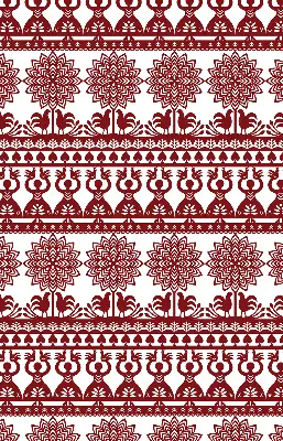 Blackout window roller blind brown patterned