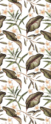Blackout window roller blind floral print design