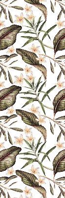 Blackout roller blind for window Flowers with stems