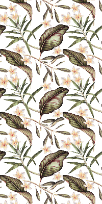 Blackout roller blind for window Flowers with stems