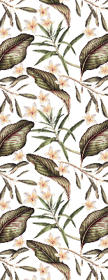 Blackout roller blind for window Flowers with stems