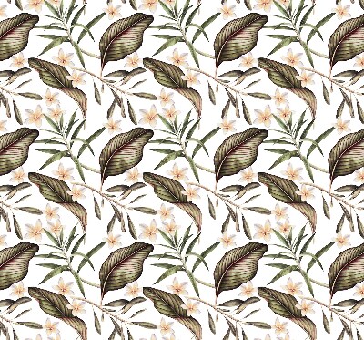 Blackout roller blind for window Flowers with stems