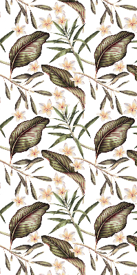 Blackout window roller blind floral print design