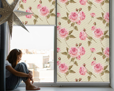 Blackout roller blind Roses