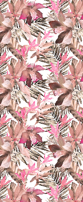 Blackout roller blind for window Pink flowers