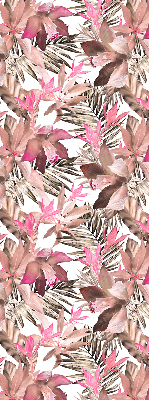 Blackout roller blind for window Pink flowers