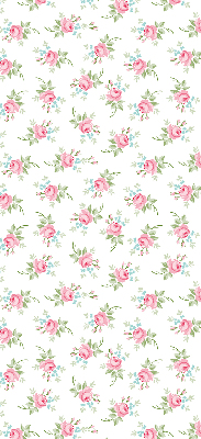 Fabric roller blind for window Roses