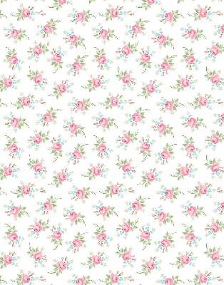Fabric roller blind for window Roses