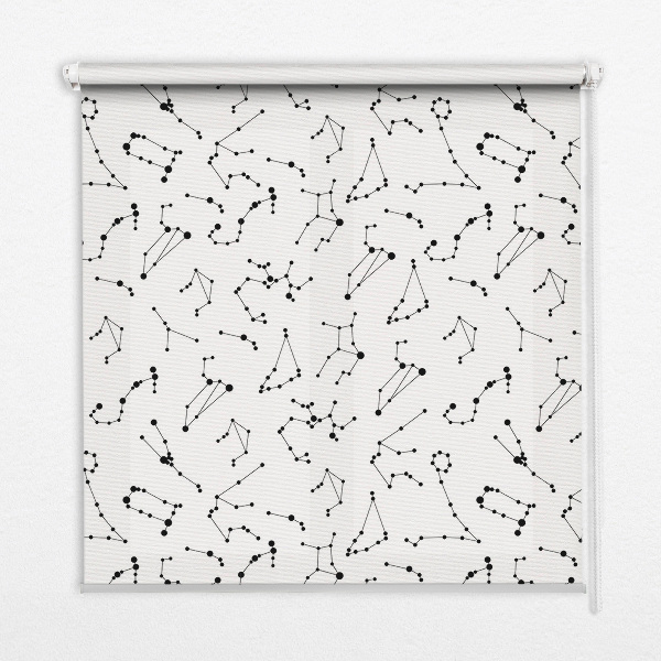 Blackout roller blind for window Constellations