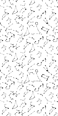 Blackout roller blind for window Constellations