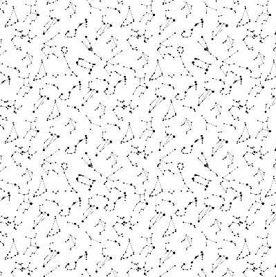 Blackout roller blind for window Constellations