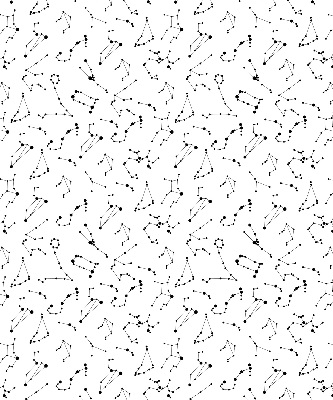 Blackout roller blind constellations pattern