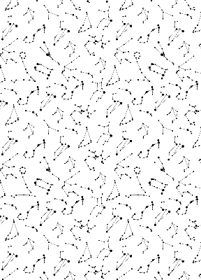 Blackout roller blind for window Constellations