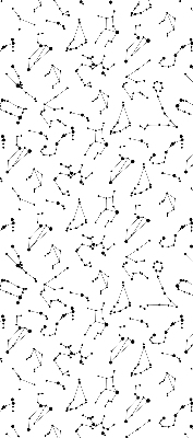 Blackout roller blind for window Constellations