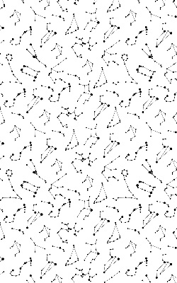 Blackout roller blind for window Constellations