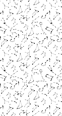 Blackout roller blind constellations pattern