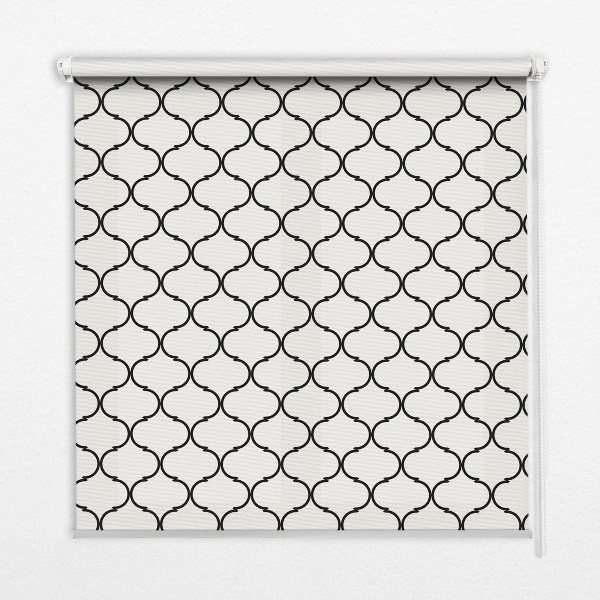 Fabric roller blind for window Barbed wire