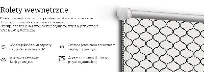 Fabric roller blind for window Barbed wire