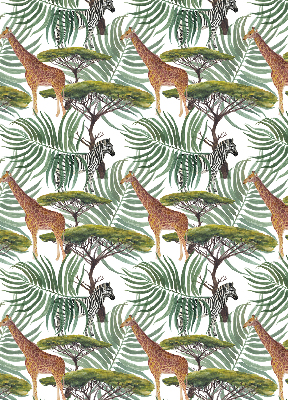 Blackout roller blind for window Animals and trees