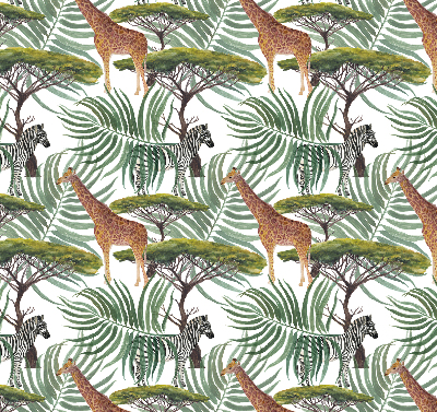 Blackout roller blind for window Animals and trees