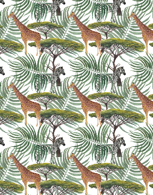 Blackout roller blind for window Animals and trees