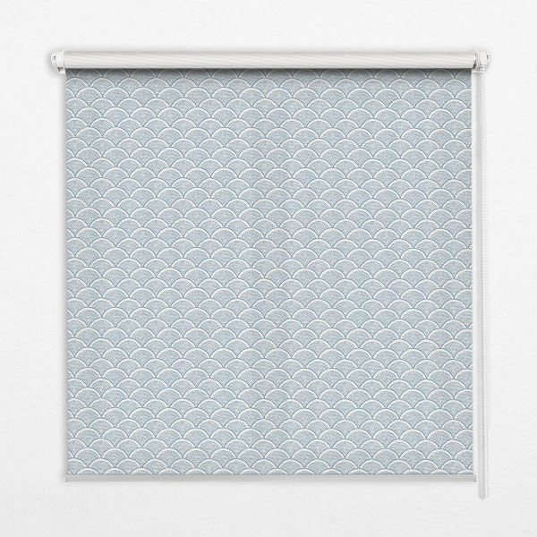 Fabric roller blind for window Semicircle
