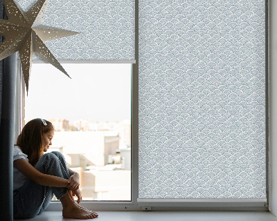 Fabric roller blind for window Semicircle