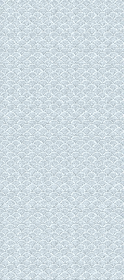 Fabric roller blind for window semicircle design