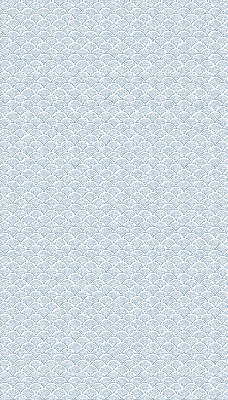 Fabric roller blind for window semicircle design