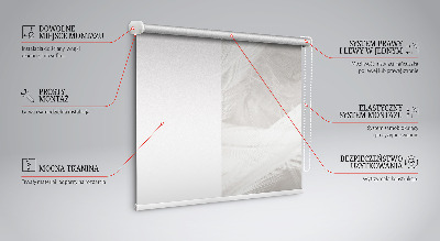 Blackout roller blind for window feathers