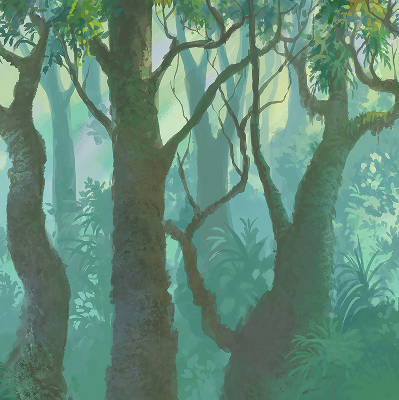 Fabric roller blind for window Trees