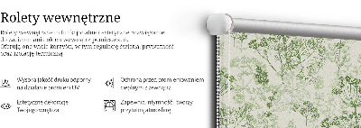 Blackout roller blind Green plants