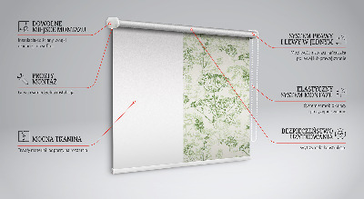 Blackout roller blind Green plants